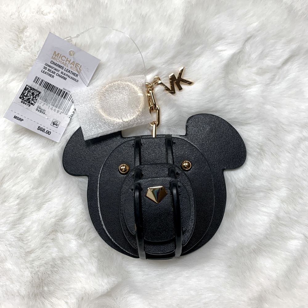 Michael Kors 3D Leather Charm Bear
